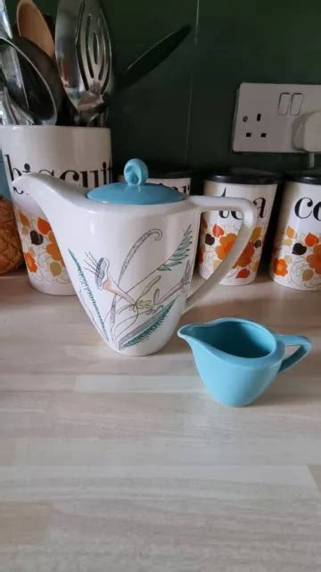 Crown Devon Fieldings Art Deco Coffee Set Karen Susie Cooper Style