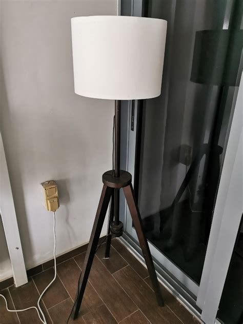Ikea Lauters Black Standing Floor Lamp Furniture And Home Living