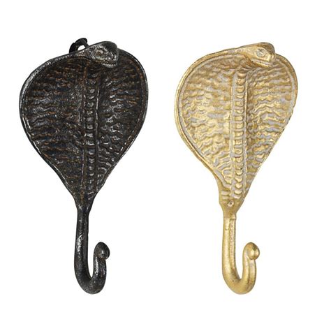 Set 4 Cuiere Din Fier Negru Auriu Turkana 9x4x17 Cm Emagro
