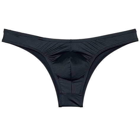 Botmois Men Shiny Bikini Briefs Underwear Hipster Pants Panties Solid