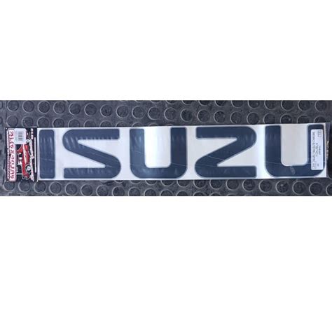 Isuzu Tailgate Sticker Kit Black W Chrome Lining B D Auto Body Spares