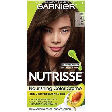 Garnier Nutrisse Pflegende Haarfarbe Creme Dunkel Nude Braun Kit
