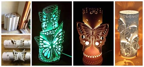 Enseñamos Cómo Hacer Lamparas De Mariposas Con Tubos