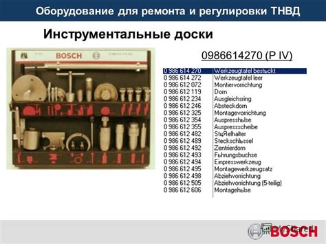 Презентация на тему: "Оборудование для ремонта и регулировки ТНВД ...