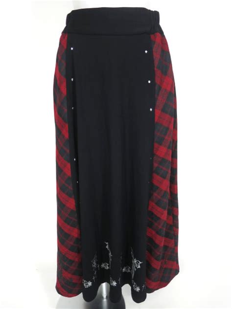 SEX POT チェック切替ロングスカート 高価買取ならTokyo Alice ゴシックロリータパンクデザイナーズブランド買取販売