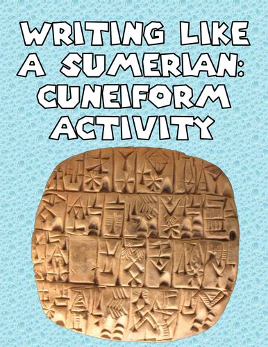 Sumerian: Cuneiform Activity | Teaching Resources