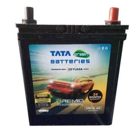 Capacity: 32Ah Tata Green 34B19L AM Car Battery at ₹ 4249/piece in New ...