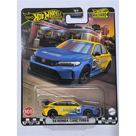 Hot Wheels Honda Civic Type R Spoon Boulevard Free Protector Shopee Malaysia