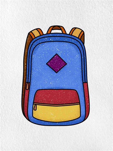 How To Draw A Backpack Helloartsy