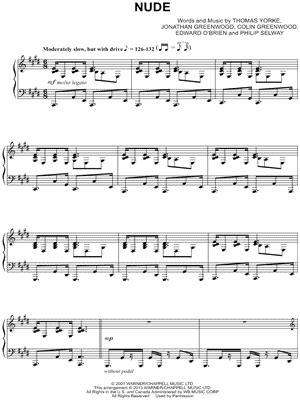 NUDE Sheet Music 4 Arrangements Available Instantly Musicnotes