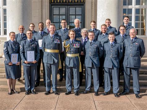 Air Vice Marshal James Air Officer Commanding No 22 Group Visits Raf