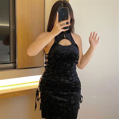 Buy China Wholesale Wholesale Sexy Lingerie Chinese Style Printed Sexy Cheongsam Suit Slit