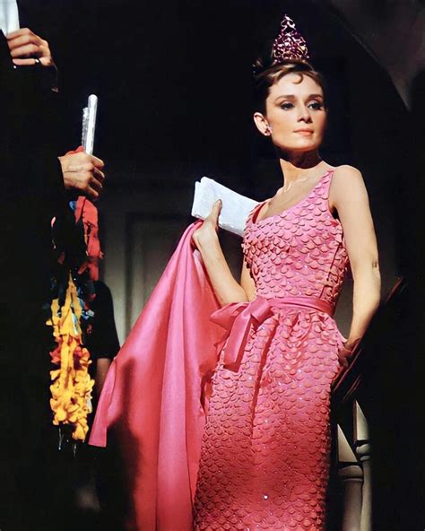 Audrey Hepburn Breakfast At Tiffanys Pink Dress