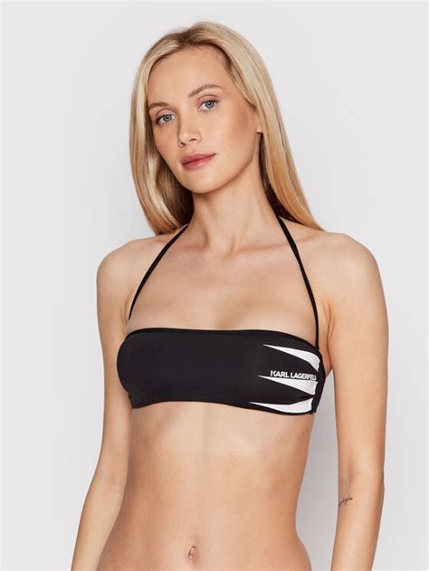 Karl Lagerfeld Bikini Oberteil Tribal Kl Wtp Schwarz Modivo De