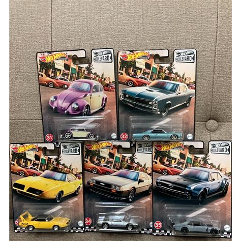 全新現貨 HOT WHEELS 風火輪 合金車 Boulevard 經典賽車 一套5款 31 32 33 34 35 蝦皮購物