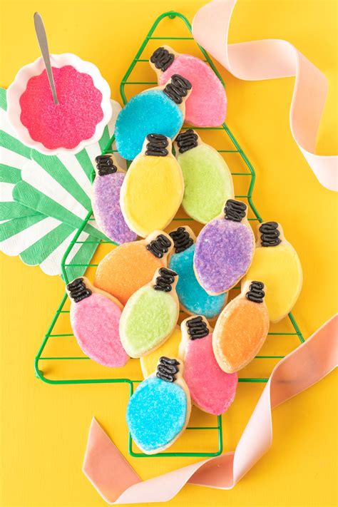 Easy Christmas Light Cookies With Sprinkles Club Crafted