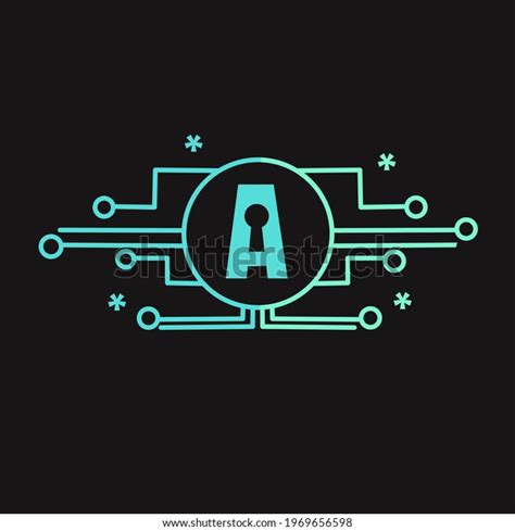 Letter Smart Security Logo Vector Template Stock Vector Royalty Free