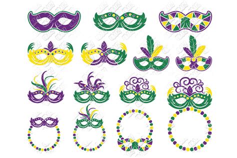 Mardi Gras Mask Svg Masquerade In Svgdxfepspng • Ohmycuttables