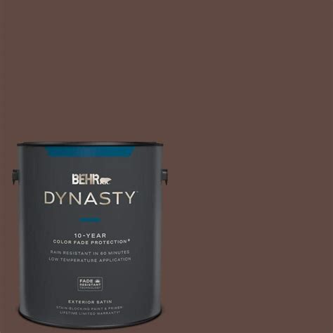 BEHR DYNASTY 1 Gal N150 7 Chocolate Therapy Satin Enamel Exterior