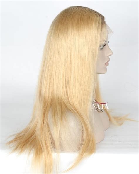 Blonde Ombre Lace Front Wig With Dark Roots Nafawigs