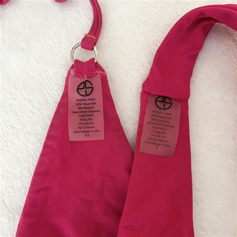 Poema Swim Pink Bikini Set Like New Top Xs Bottoms S Depop