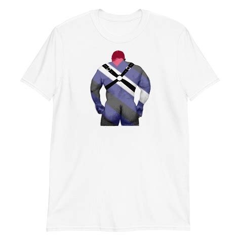 Sexy Gay Art Shirt Homoerotic Art Leather Harness Muscle Etsy