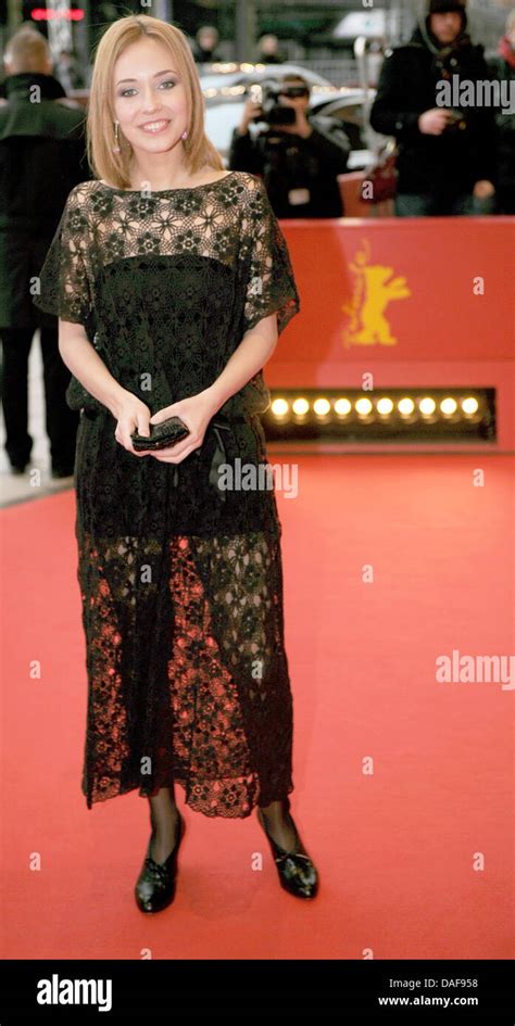 Actress Svetlana Smirnova Marcinkevich Arrives For The Premiere Of The