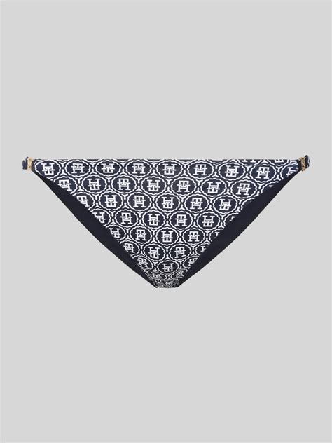 Kup online TOMMY HILFIGER Figi bikini ze wzorem z logo na całej