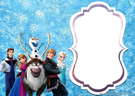 Frozen Printable Birthday Card Printable Templates