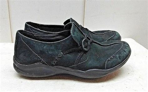 Clarks Wave Walk Black Leather Slip On Loafer Fashion Sneaker Womens