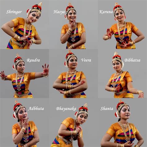 Navarasa Nine Moods By Sreeja Renganath Bharatanatyam Poses