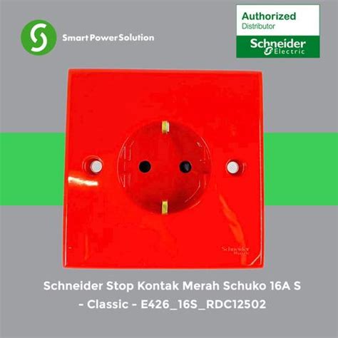 promo schneider stop kontak merah schuko   classic es