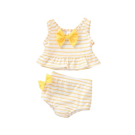 B Xz Swimwear For Girl Swimsuit Pc Suit Bikini Bow Set Bathing