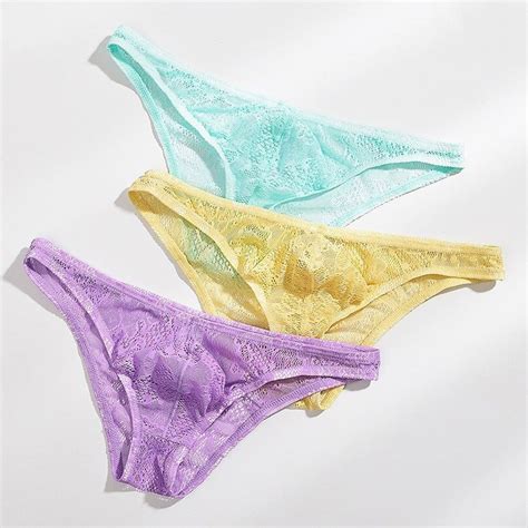 Mens Femboy See Through Lace Lingerie Set Panties Bikini Etsy