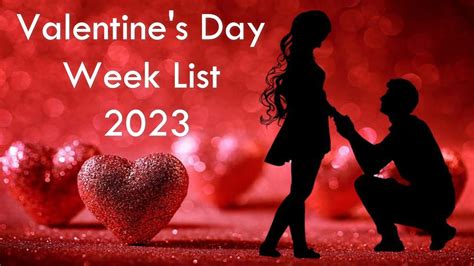 2023 Valentines Day Dates Valentines Day Week List 2023 Valentine