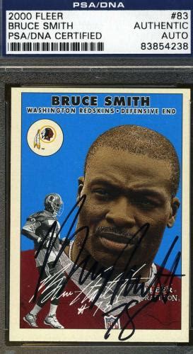 Bruce Smith Football Slabbed Autographed Rookie Cards