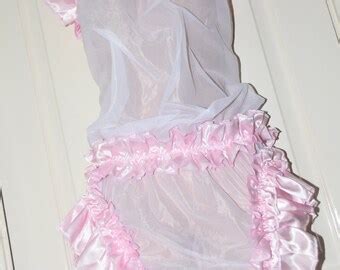 Clothing Men S Clothing Sissy Lingerie Ant B Soft Floaty Lounging Wear Adult Baby Sheer Ruffle