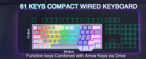 Amazon AULA 60 Percent Wired Mechanical Gaming Keyboard 29 RGB Backlit Custom Hot