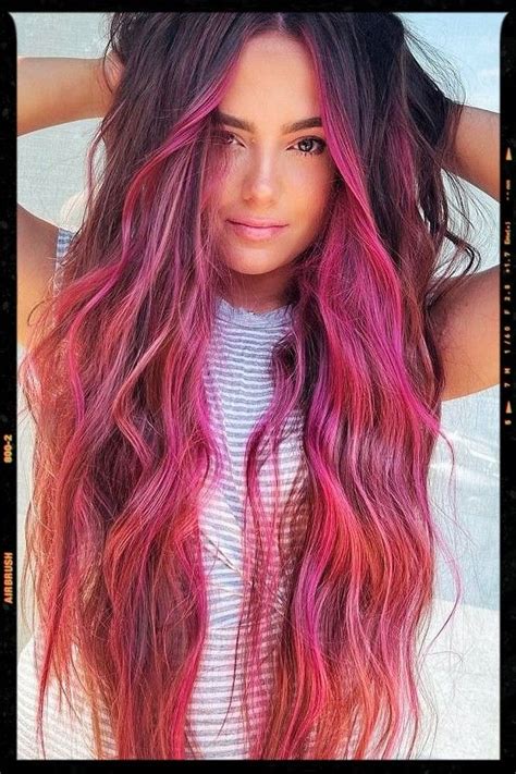 Hot Pink Hair Streaks