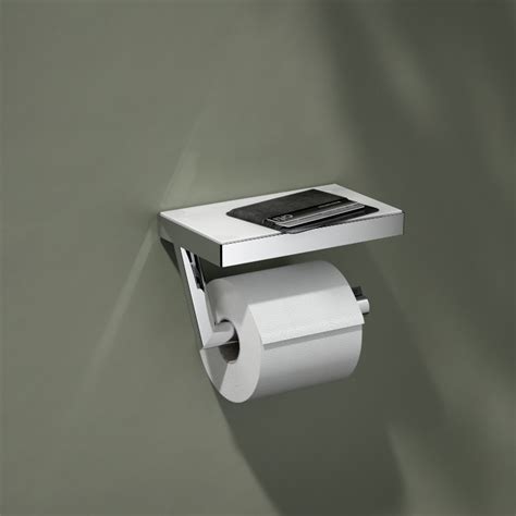Keuco Reva Toilet Roll Holder With Shelf Sanctuary Bathrooms