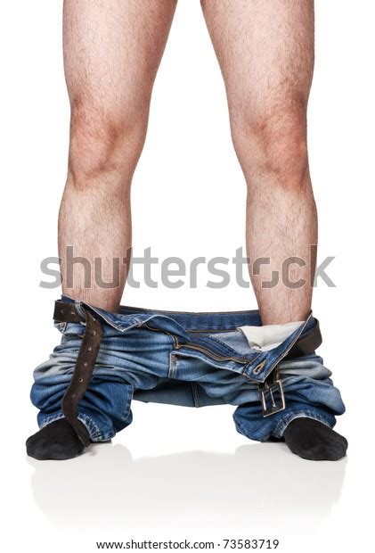 Nude Mans Legs On White Background Stock Photo 73583719 Shutterstock