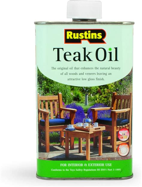 Rustins Teak Oil 500ml : Amazon.co.uk: DIY & Tools