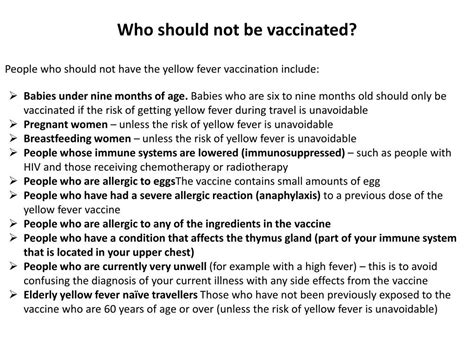 PPT - Yellow Fever Vaccination PowerPoint Presentation, free download