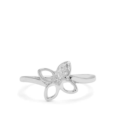 Diamonds Ring In Sterling Silver Gemporia
