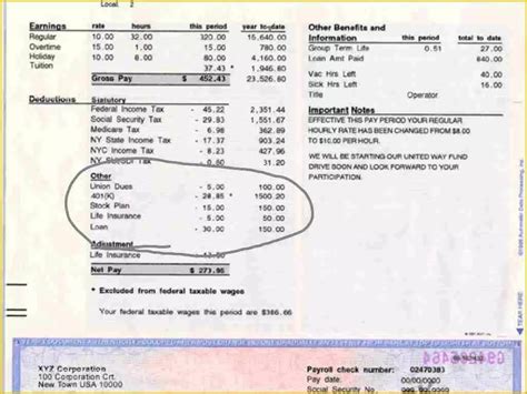 Adp Check Stubs Template Social Media Template