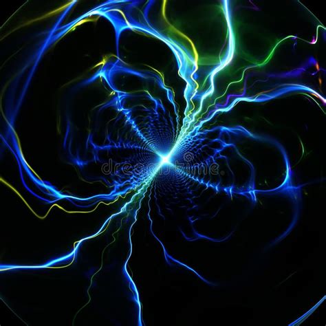 Shining Glowing Plasma Flash Background Fractal Art Stock