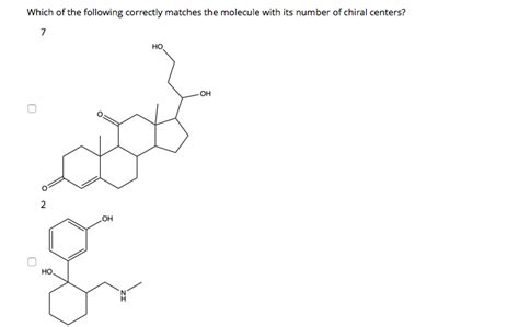 Solved Which Of The Following Correctly Matches The Molecule Chegg