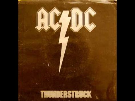 AC DC - Thunderstruck (Lyrics) - YouTube