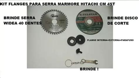 Jogo De Flanges Serra Marmore Hitachi Parafuso Brinde Mercadolivre