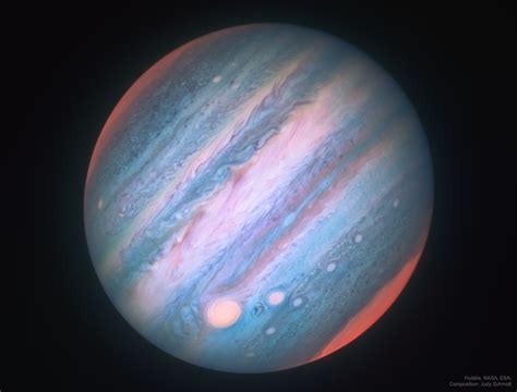 APOD: 21 Februari 2018 - Jupiter in 't Infrarood Gezien door Hubble
